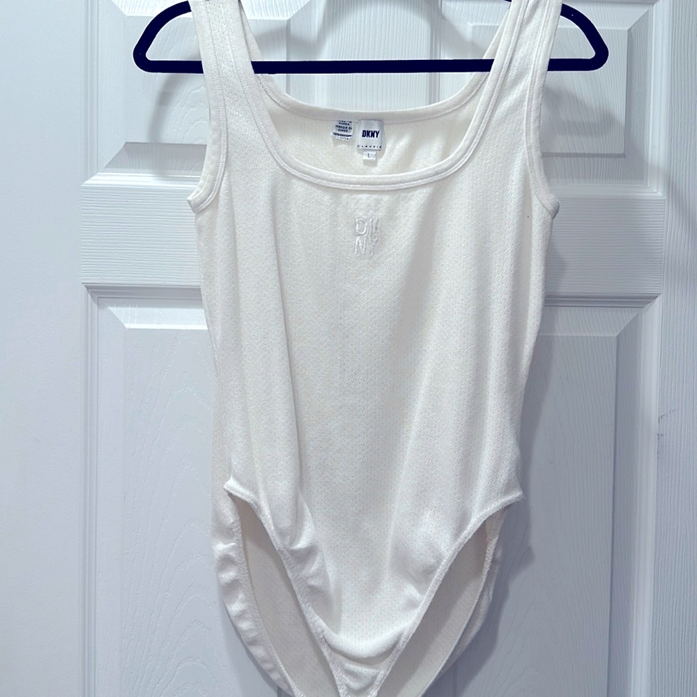 Vintage 90’s DKNY Women's Knit Cami Bodysuit size L
